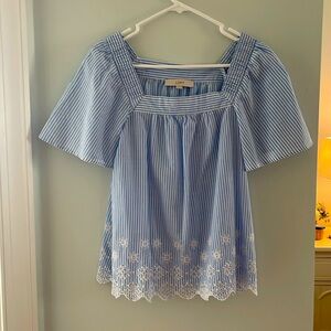 Sweet blue and white shirt